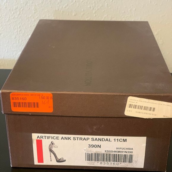Louis Vuitton Artifice Ankle Strap Sandal-Fuchsia - Picture 2 of 6